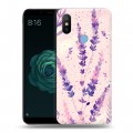 Дизайнерский силиконовый чехол для Xiaomi Mi A2 цветы лаванда