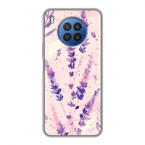 Дизайнерский силиконовый чехол для Huawei Nova 8i цветы лаванда