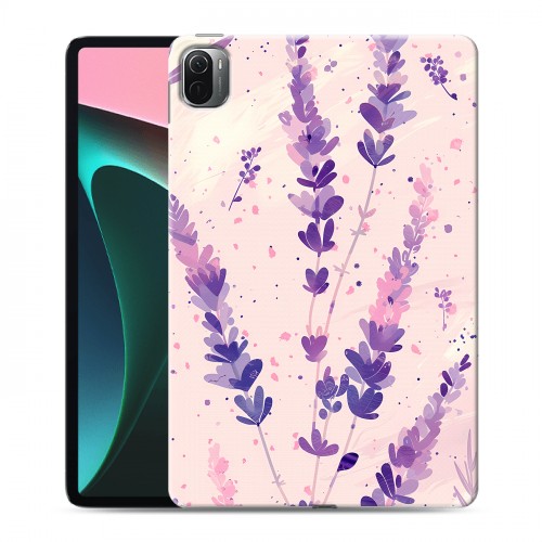Дизайнерский силиконовый чехол для Xiaomi Pad 5 цветы лаванда
