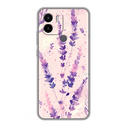 Дизайнерский силиконовый чехол для Xiaomi Redmi A1 Plus цветы лаванда