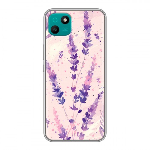 Дизайнерский силиконовый чехол для Wiko T10 цветы лаванда