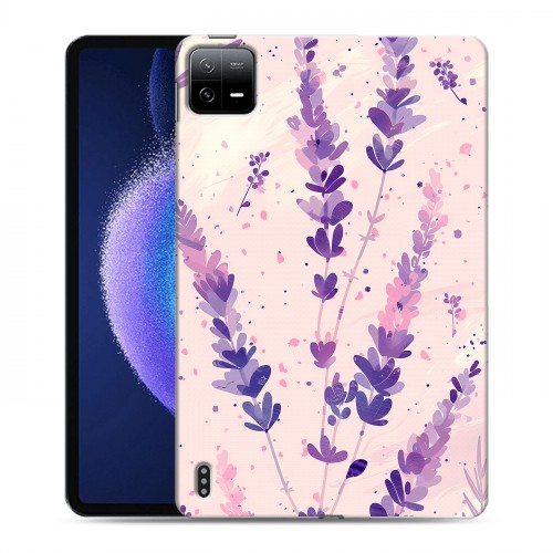 Дизайнерский силиконовый чехол для Xiaomi Pad 6 цветы лаванда