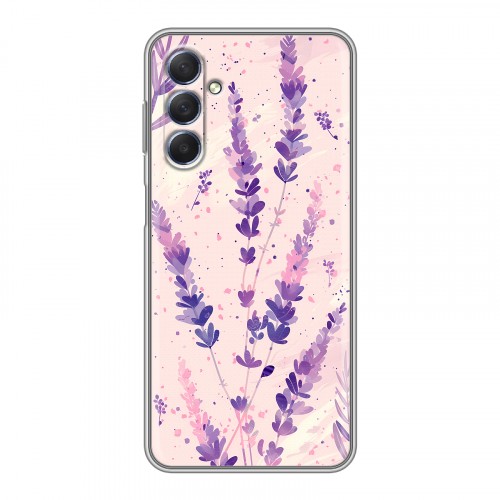 Дизайнерский силиконовый чехол для Samsung Galaxy M54 цветы лаванда