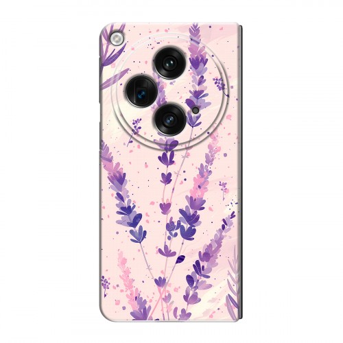 Дизайнерский пластиковый чехол для OPPO Find N3 цветы лаванда