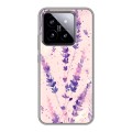 Дизайнерский силиконовый чехол для Xiaomi 14 цветы лаванда
