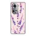 Дизайнерский силиконовый чехол для OPPO Reno 11 цветы лаванда