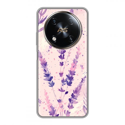 Дизайнерский силиконовый чехол для Itel RS4 цветы лаванда