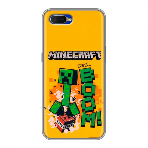 Дизайнерский силиконовый чехол для OPPO RX17 Neo Майнкрафт Minecraft