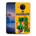 Дизайнерский силиконовый чехол для Nokia 5.4 Майнкрафт Minecraft