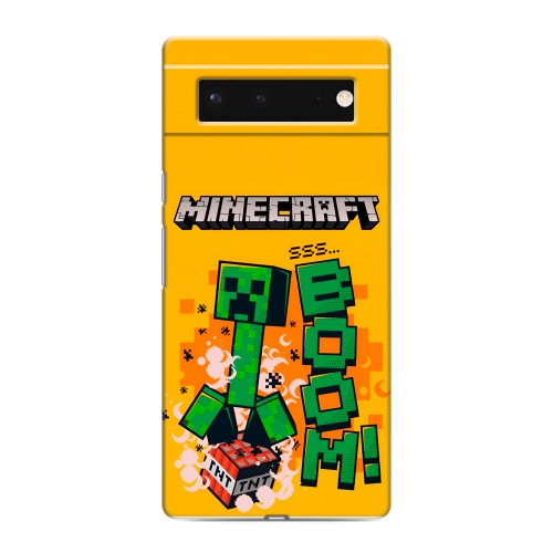 Дизайнерский силиконовый чехол для Google Pixel 6 Майнкрафт Minecraft
