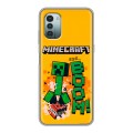 Дизайнерский силиконовый чехол для Nokia G11 Майнкрафт Minecraft