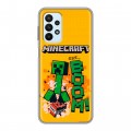 Дизайнерский силиконовый чехол для Samsung Galaxy A23 Майнкрафт Minecraft