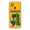 Дизайнерский силиконовый чехол для Xiaomi Poco C40 Майнкрафт Minecraft