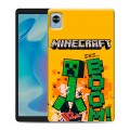 Дизайнерский силиконовый чехол для Realme Pad Mini Майнкрафт Minecraft