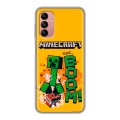 Дизайнерский силиконовый чехол для Samsung Galaxy A04s Майнкрафт Minecraft