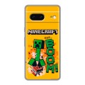Дизайнерский силиконовый чехол для Google Pixel 7 Майнкрафт Minecraft