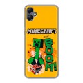 Дизайнерский силиконовый чехол для Samsung Galaxy A05 Майнкрафт Minecraft