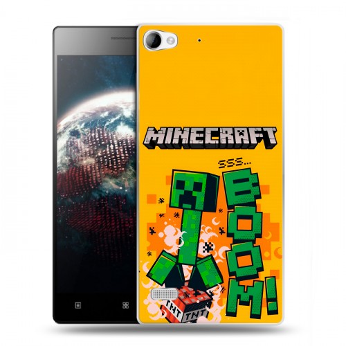 Дизайнерский пластиковый чехол для Lenovo Vibe X2 Майнкрафт Minecraft
