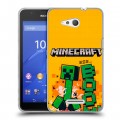 Дизайнерский пластиковый чехол для Sony Xperia E4g Майнкрафт Minecraft