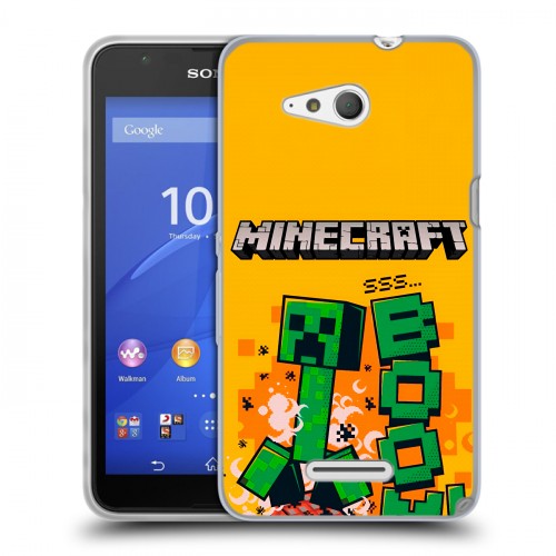 Дизайнерский пластиковый чехол для Sony Xperia E4g Майнкрафт Minecraft