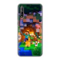 Дизайнерский силиконовый чехол для Huawei Y8p Майнкрафт Minecraft