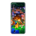 Дизайнерский силиконовый чехол для Realme C20 Майнкрафт Minecraft