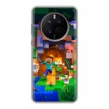 Дизайнерский силиконовый с усиленными углами чехол для Huawei Mate 50 Майнкрафт Minecraft