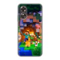 Дизайнерский силиконовый чехол для OPPO A17 Майнкрафт Minecraft