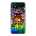 Дизайнерский силиконовый чехол для Samsung Galaxy A04e Майнкрафт Minecraft