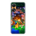 Дизайнерский силиконовый чехол для OPPO Reno8 T Майнкрафт Minecraft