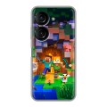 Дизайнерский силиконовый чехол для ASUS ZenFone 9 Майнкрафт Minecraft
