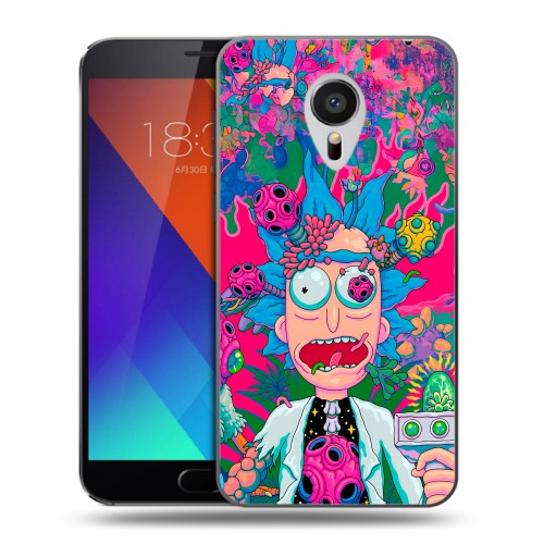 Дизайнерский пластиковый чехол для Meizu MX5 Рик и Морти Rick Morty