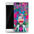 Дизайнерский пластиковый чехол для Huawei P9 Plus Рик и Морти Rick Morty