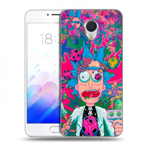 Дизайнерский пластиковый чехол для Meizu M3E Рик и Морти Rick Morty