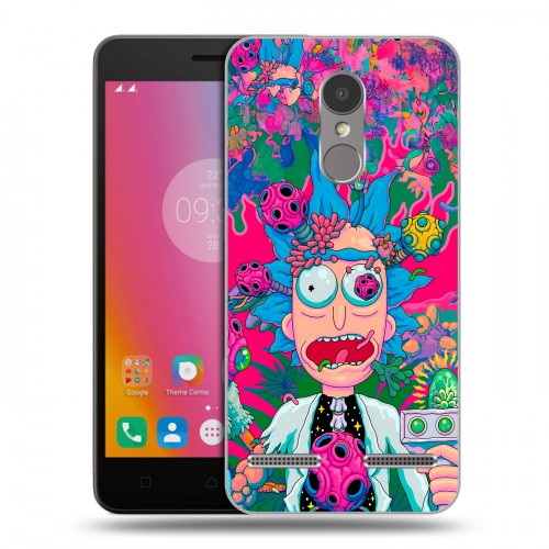 Дизайнерский пластиковый чехол для Lenovo K6 Рик и Морти Rick Morty