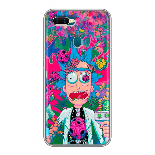 Дизайнерский силиконовый чехол для OPPO AX7 Рик и Морти Rick Morty