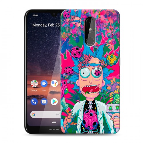 Дизайнерский силиконовый чехол для Nokia 3.2 Рик и Морти Rick Morty