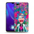 Дизайнерский силиконовый с усиленными углами чехол для OPPO A1k Рик и Морти Rick Morty