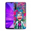Дизайнерский силиконовый чехол для Realme 5 Рик и Морти Rick Morty