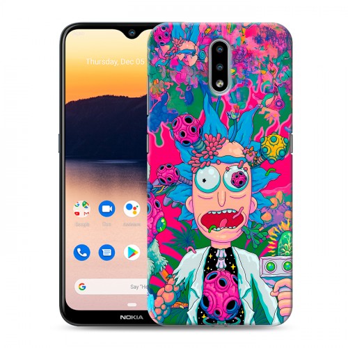 Дизайнерский силиконовый чехол для Nokia 2.3 Рик и Морти Rick Morty