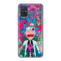 Дизайнерский силиконовый чехол для Samsung Galaxy A71 Рик и Морти Rick Morty