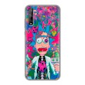 Дизайнерский силиконовый чехол для Huawei Y8p Рик и Морти Rick Morty