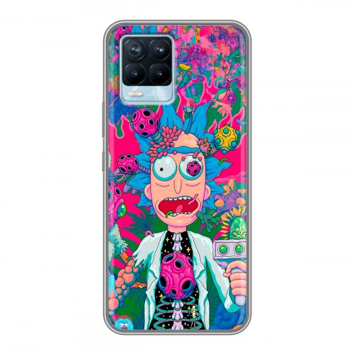 Дизайнерский силиконовый чехол для Realme 8 Рик и Морти Rick Morty