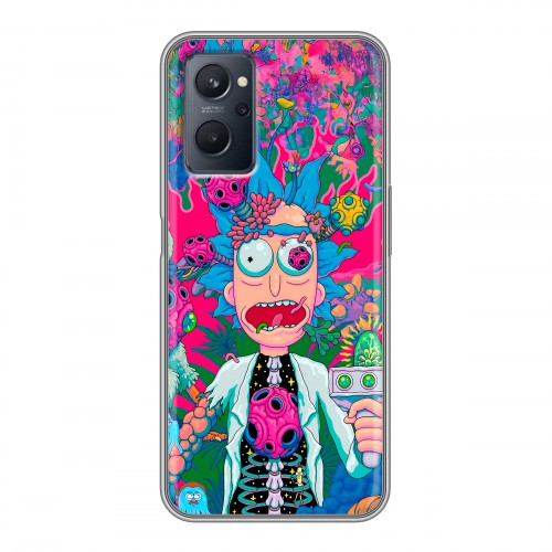 Дизайнерский силиконовый чехол для Realme 9i Рик и Морти Rick Morty