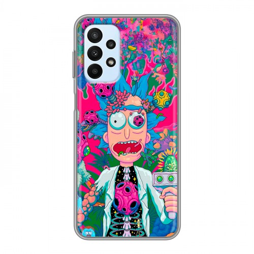 Дизайнерский силиконовый чехол для Samsung Galaxy A23 Рик и Морти Rick Morty