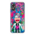 Дизайнерский пластиковый чехол для OPPO A17 Рик и Морти Rick Morty