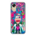 Дизайнерский силиконовый чехол для OPPO A17k Рик и Морти Rick Morty
