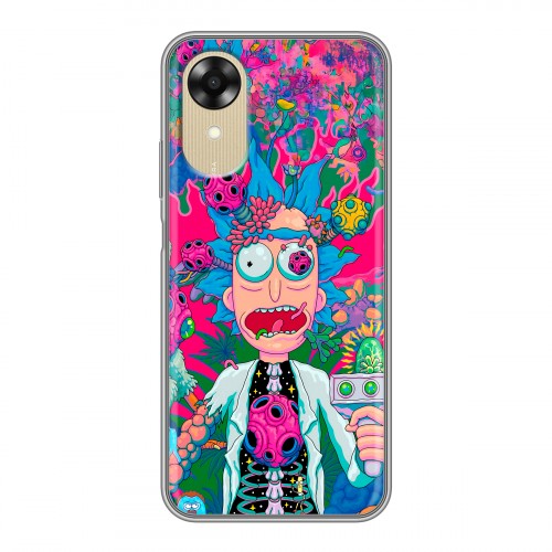 Дизайнерский силиконовый чехол для OPPO A17k Рик и Морти Rick Morty