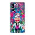 Дизайнерский силиконовый чехол для Vivo V27e Рик и Морти Rick Morty