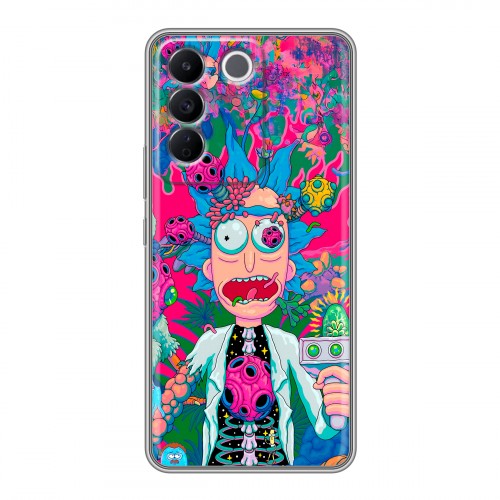 Дизайнерский силиконовый чехол для Vivo V27e Рик и Морти Rick Morty